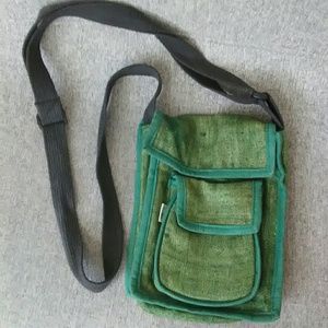 Natural Hemp Crossbody Handbag